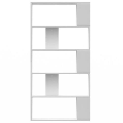 Bogskab/rumdeler 80 x 24 x 159 cm spånplade hvid