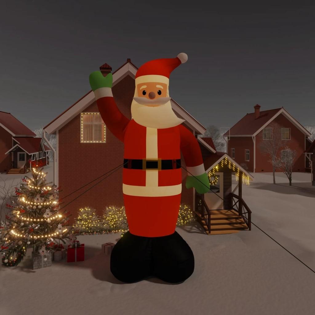 Oppustelig julemand med LED-lys 820 cm