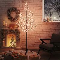 Kirsebærtræ med LED-lys 180 cm 200 LED'er varmt hvidt lys