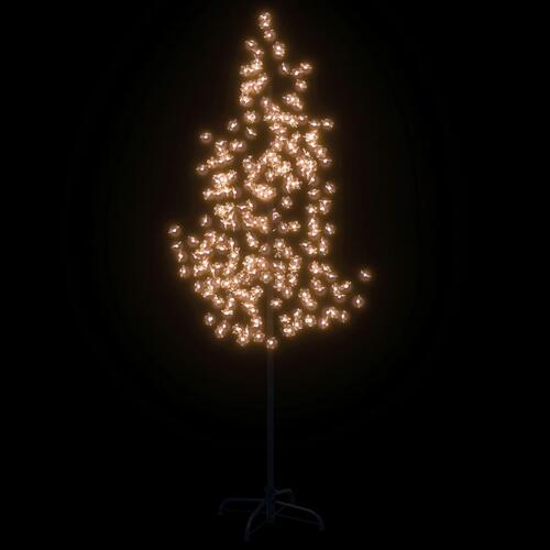 Kirsebærtræ med LED-lys 220 cm 220 LED'er varmt hvidt lys