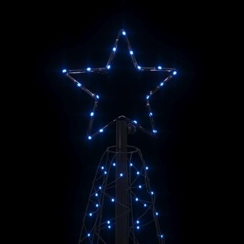 Kegleformet juletræ 70x180 cm 200 LED'er blå
