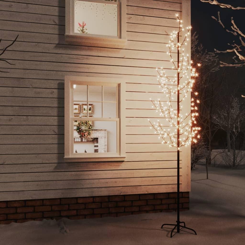 Kirsebærtræ med LED-lys 300 cm 368 LED'er varmt hvidt lys