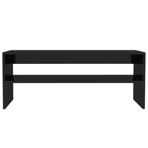 Sofabord 100 x 40 x 40 cm spånplade sort højglans