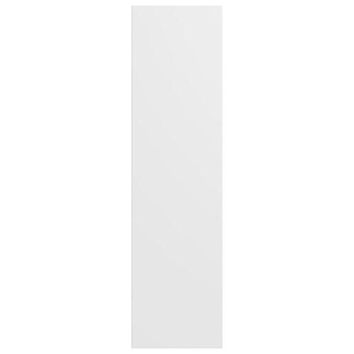 Bogreol/tv-bord 36x30x143 cm konstrueret træ hvid højglans