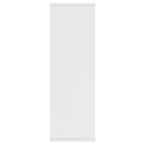 Bogskab/skænk hvid 50x25x80 cm spånplade