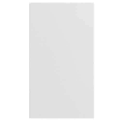 Bogskab/skænk hvid højglans 50x25x80 cm spånplade
