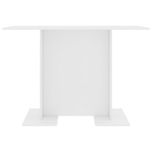 Spisebord 110x60x75 cm konstrueret træ hvid