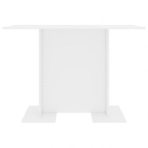 Spisebord 110x60x75 cm konstrueret træ hvid højglans