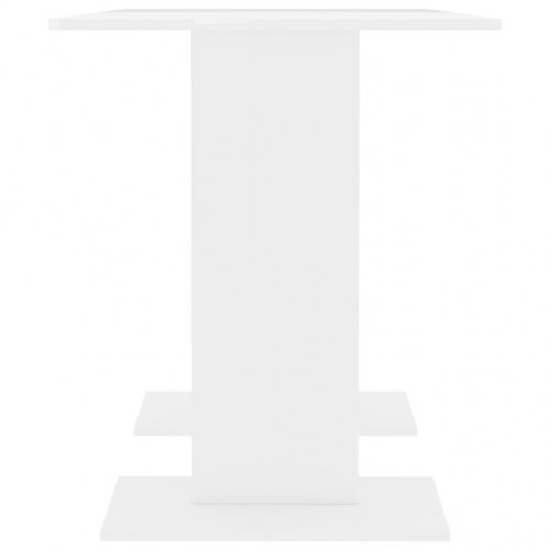 Spisebord 110x60x75 cm konstrueret træ hvid højglans