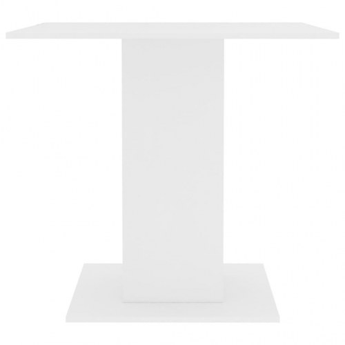 Spisebord 80x80x75 cm konstrueret træ hvid