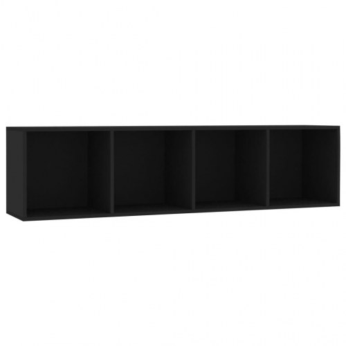 Bogskab/tv-skab sort 143x30x36 cm