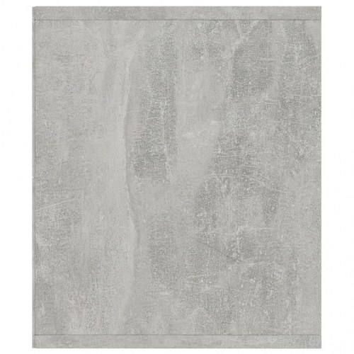 Bogskab/tv-skab - betongrå 143×30×36 cm med 4 rum