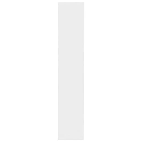 Skoreol 54 x 34 x 183 cm spånplade hvid højglans