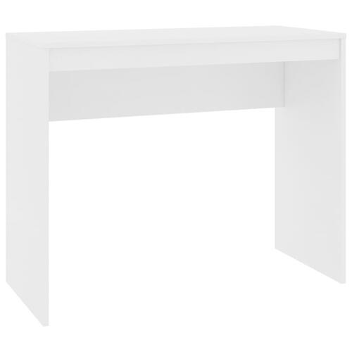 Skrivebord 90x40x72 cm konstrueret træ hvid