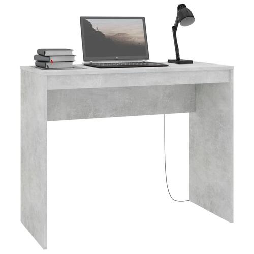 Skrivebord 90x40x72 cm konstrueret træ betongrå