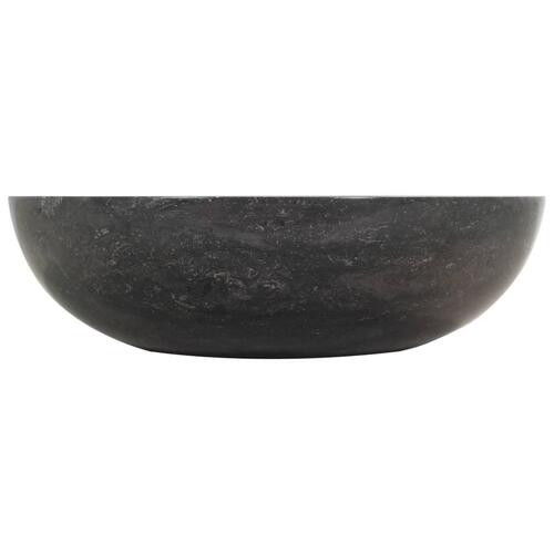 Håndvask 40 x 12 cm marmor sort
