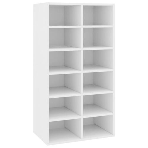 Skoreol 54x34x100,5 cm konstrueret træ hvid