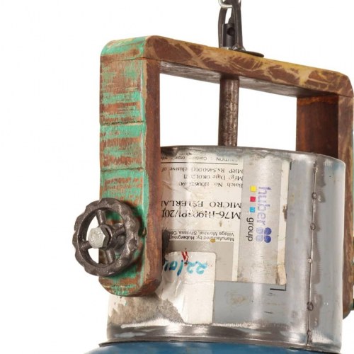 Industriel hængelampe 40 cm E27 25 W flerfarvet rund