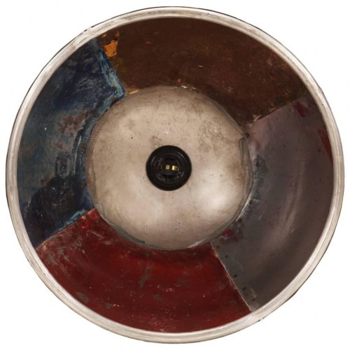 Industriel hængelampe 40 cm E27 25 W flerfarvet rund