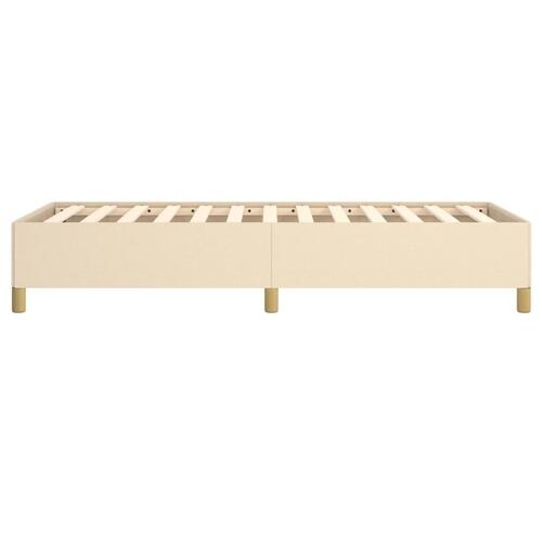 Sengeramme uden madras 90x200 cm stof cremefarvet