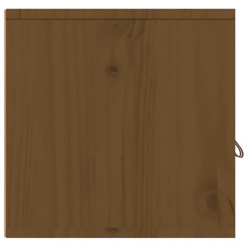 Vægskabe 2 stk. 80×30×30 cm i massivt fyrretræ - gyldenbrun