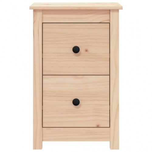 Sengeborde 2 stk. 40x35x61,5 cm massivt fyrretræ