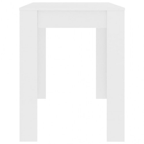 Spisebord 120x60x76 cm konstrueret træ hvid