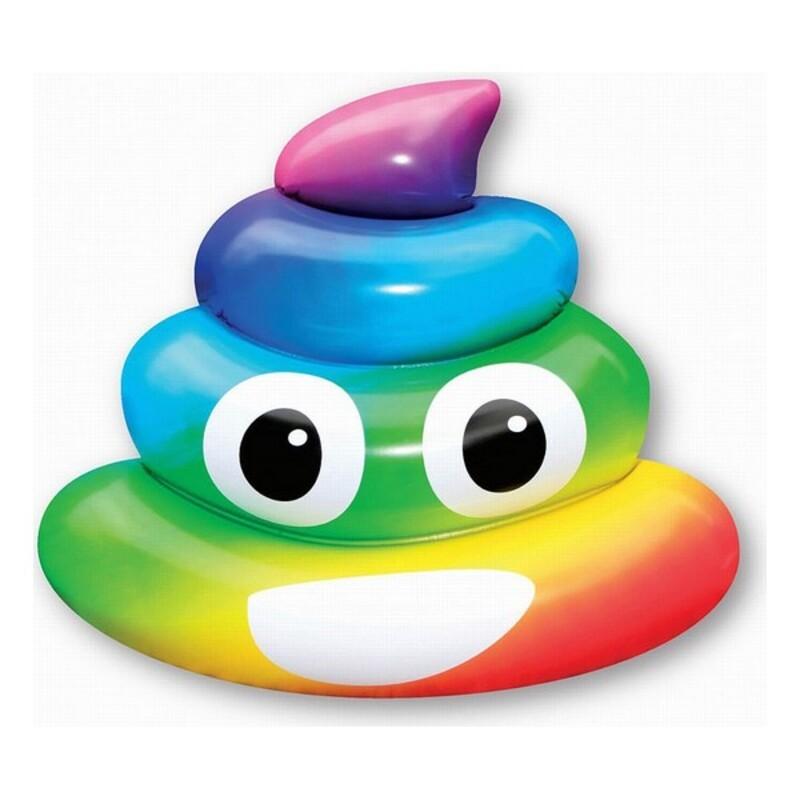 Luftmadras Rainbow Poo 107 121