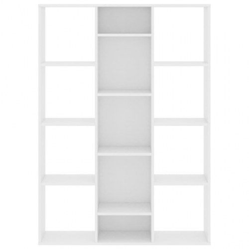 Rumdeler/bogreol 100x24x140 cm konstrueret træ hvid