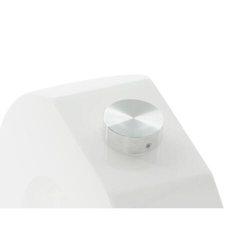 Sofabord Hvid Gennemsigtig Træ Krystal Træ MDF 110 x 60 x 45 cm