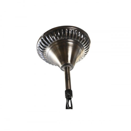 Loftslampe - hvid metal/krystal, E14, 25 W, 23 × 23 × 33 cm