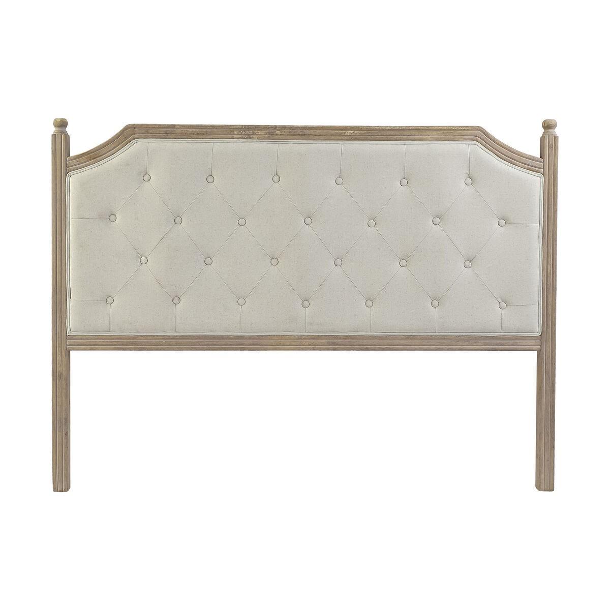 Sengegavl 160 x 6 x 120 cm Natur Beige Gummitræ