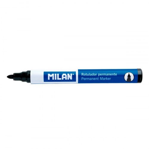 Milan sprittusch - sort, rund spids Ø 4 mm, 12 stk.