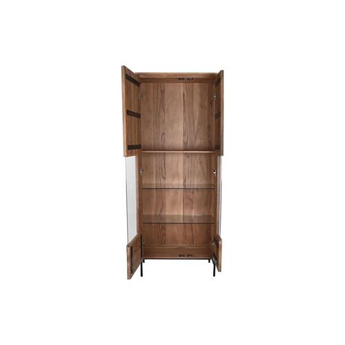 Display Stand 80 x 40 x 197 cm Krystal Aluminium Akacie