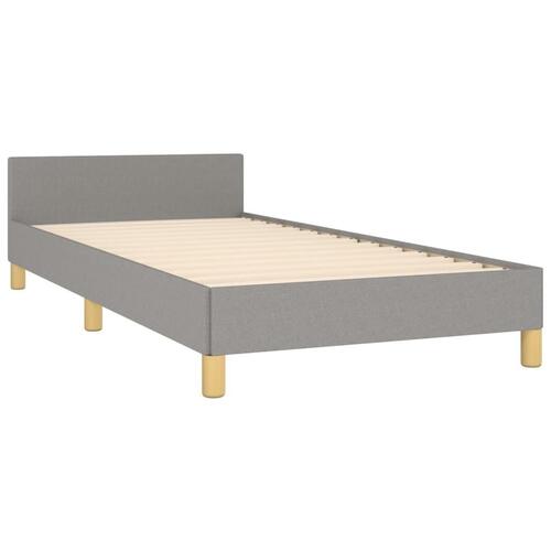 Sengeramme uden madras Lysegrå 100x200 cm Stof