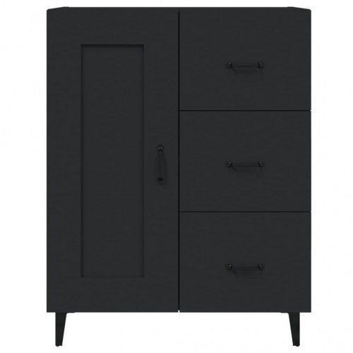Skænk 69,5×34×90 cm i konstrueret træ - sort