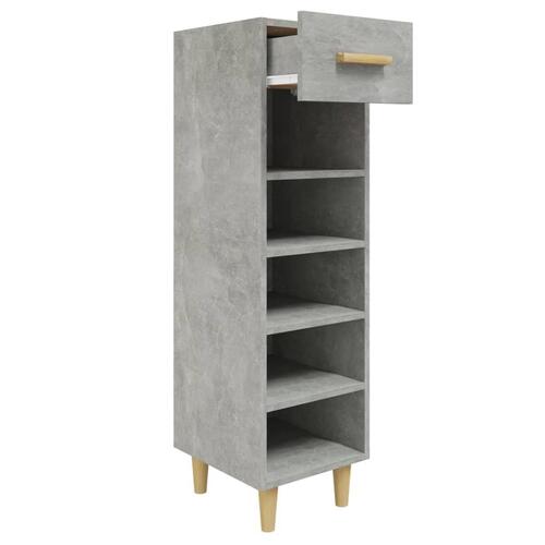 Skoreol 30x35x105 cm konstrueret træ betongrå