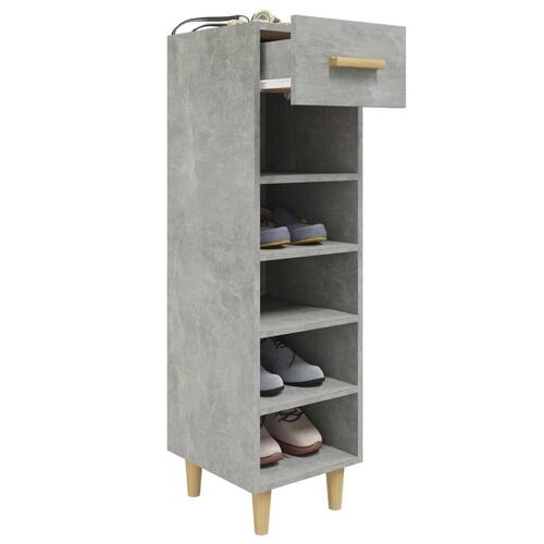 Skoreol 30x35x105 cm konstrueret træ betongrå