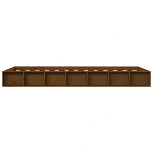 Sengeramme 75x190 cm Small Single massivt træ gyldenbrun