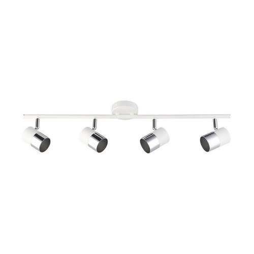 EDM Moon spotlys 4-lys 50 W GU10 - hvid loftskinne 70 cm