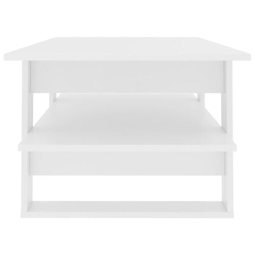 Sofabord 110 x 55 x 42 cm spånplade hvid