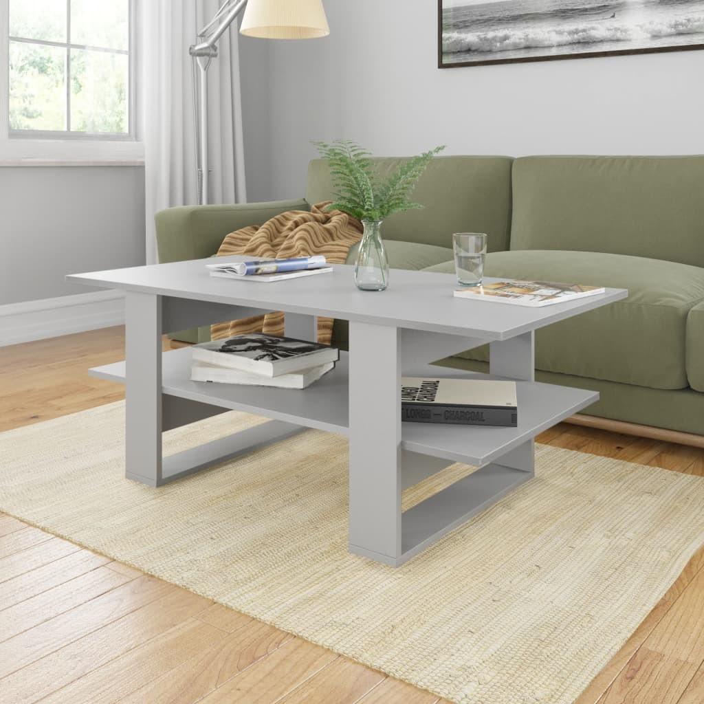 Sofabord 110x55x42 cm konstrueret træ grå