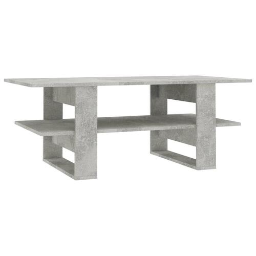 Sofabord 110x55x42 cm konstrueret træ betongrå