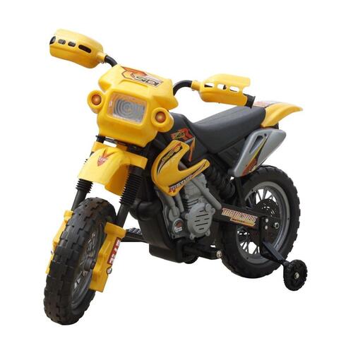 Motorcykel til børn gul og sort