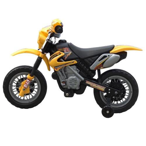 Motorcykel til børn gul og sort