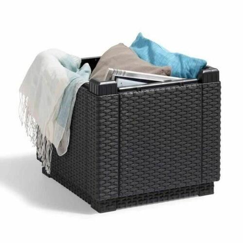 Sofabord Allibert by KETER Sort polypropylen (42 x 42 x 39 cm)