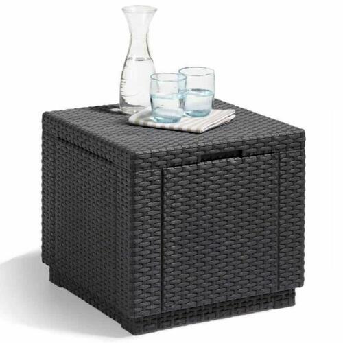 Sofabord Allibert by KETER Sort polypropylen (42 x 42 x 39 cm)