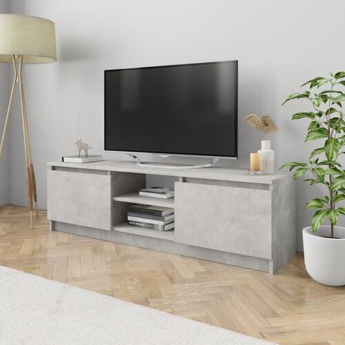 Tv-skab 120x30x35,5 cm konstrueret træ betongrå