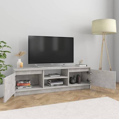 Tv-skab 120x30x35,5 cm konstrueret træ betongrå