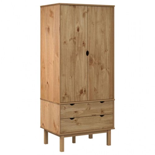 Tøjskab OTTA 76,5x53x172 cm massivt fyrretræ